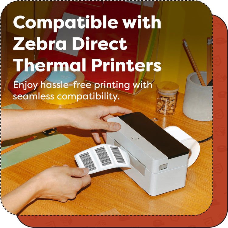 1.25" X 1" Direct Thermal Printer Labels