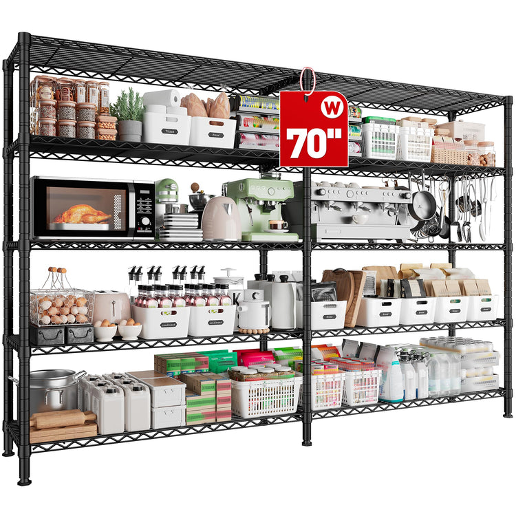70" W Storage Shelves