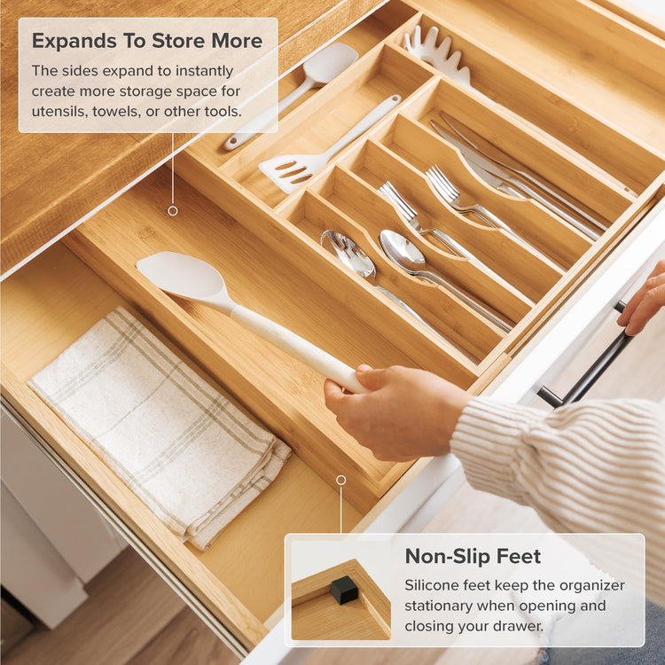 Silverware & Utensil Drawer Organizer
