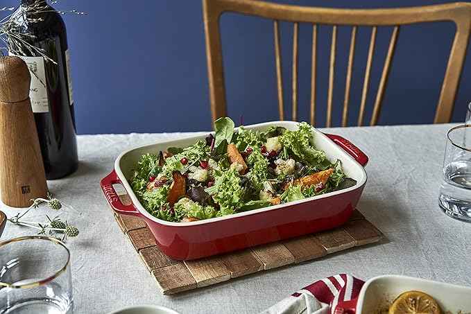 Staub Ceramic 13" x 9" Rectangular Baking Dish - Cherry