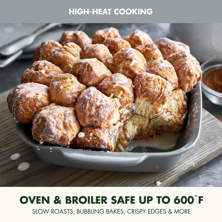 Premiere Ovenware Healthy Ceramic Nonstick 8" Square Cake Baking Pan