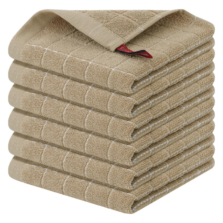 100% Cotton Terry Kitchen Dish Cloths (6 Count)