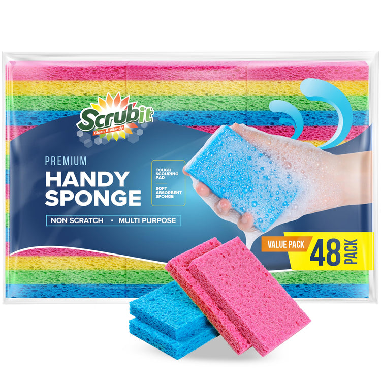 48 Count Sponges Kitchen for Dishes Cleaning