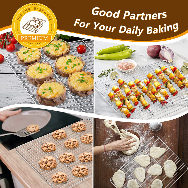 16 Inch Baking Sheet with Rack Set