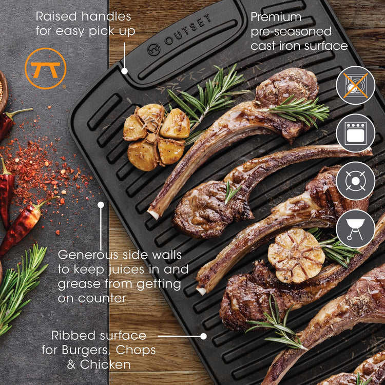 Cast Iron Grill Griddle