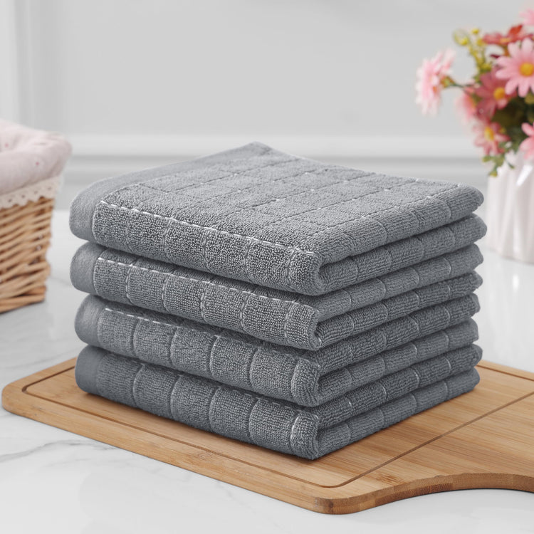 100% Cotton Terry Kitchen Towels (4 Count)