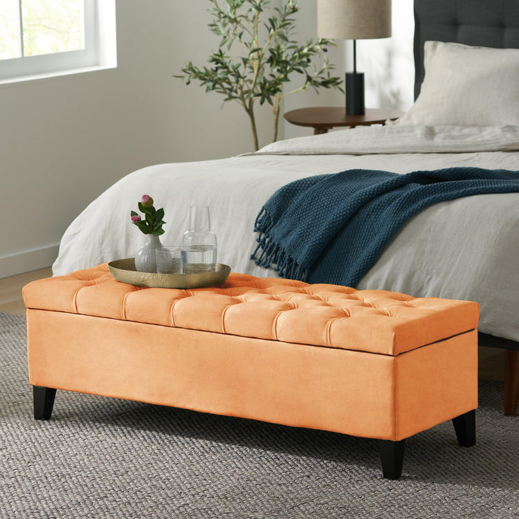 Gloust Velvet Storage Ottoman