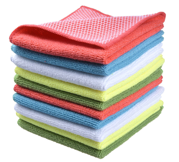 Dish Cloth for Washing Dishes Kitchen Washcloth Cleaning Cloth (10 Count)