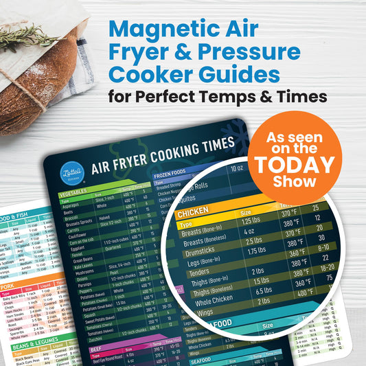 Air Fryer Magnetic Cheat Sheet Set