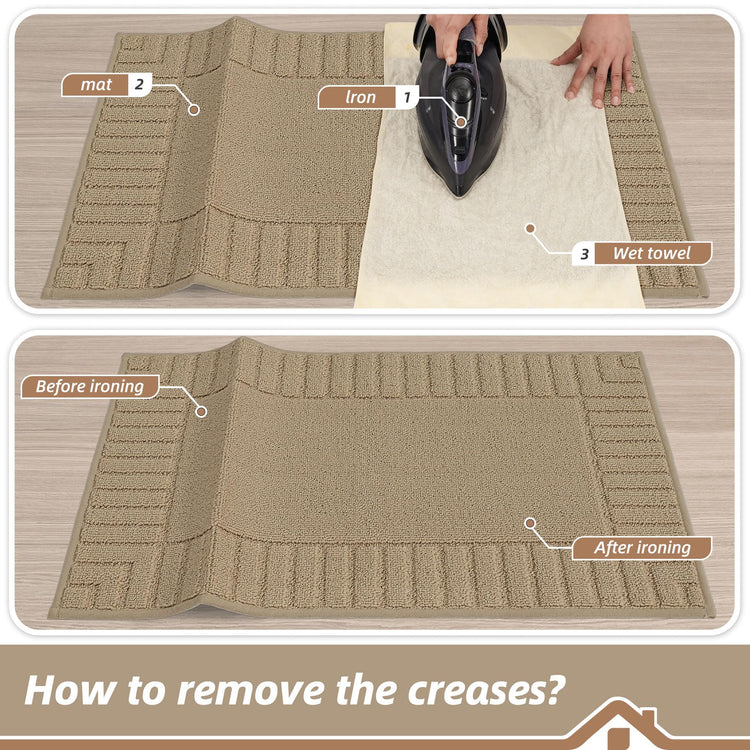Kitchen Rugs Non Slip Washable 2PCS