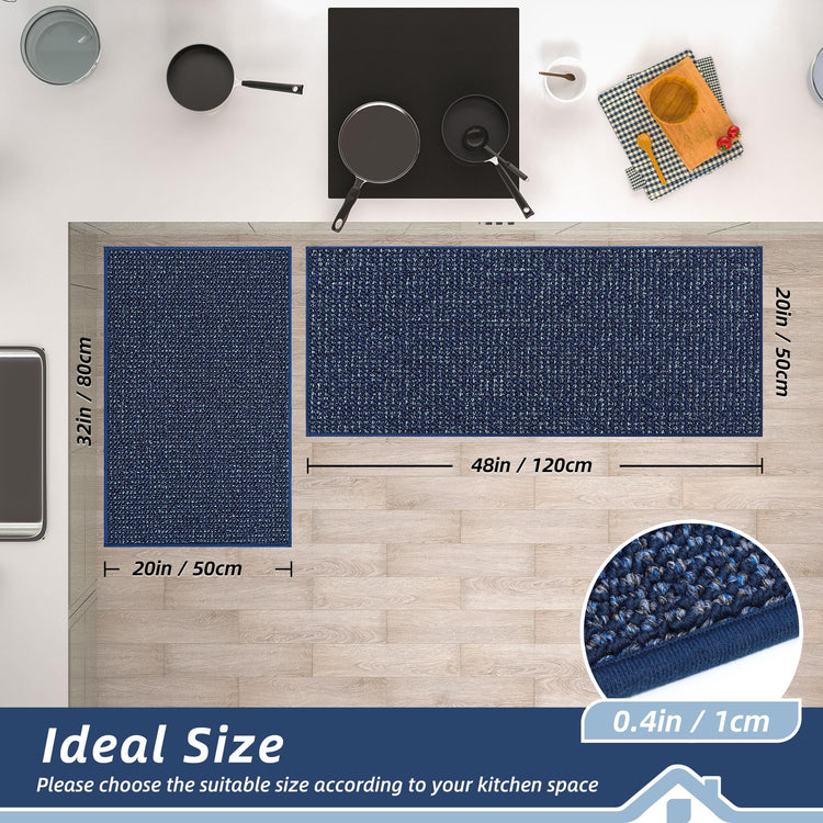 Kitchen Rugs and Mats 2PCS Non