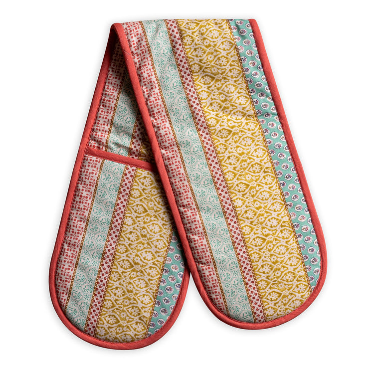 Double Oven Mitts 100% Cotton Double Oven Glove