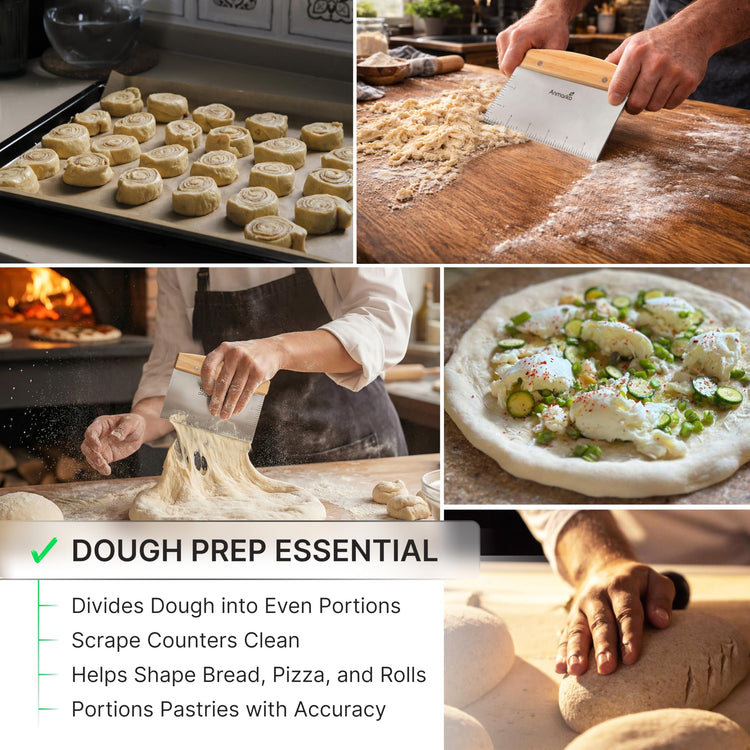 Dough Cutter for Bread and Pizza Dough