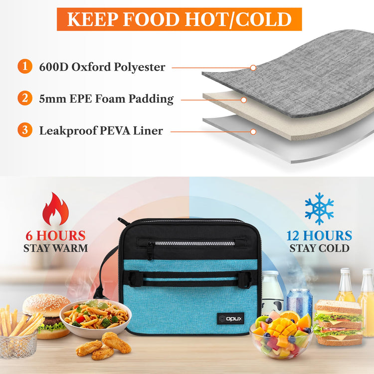 Insulated Lunch Bag for Men Women Kids