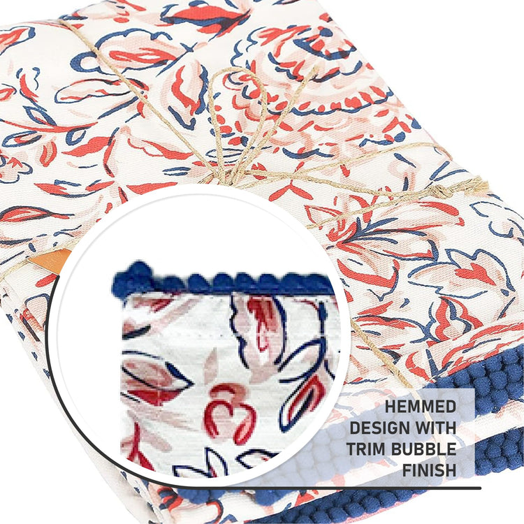 Printed Kitchen Dish Bar and Tea Towels Cotton (4 Count)