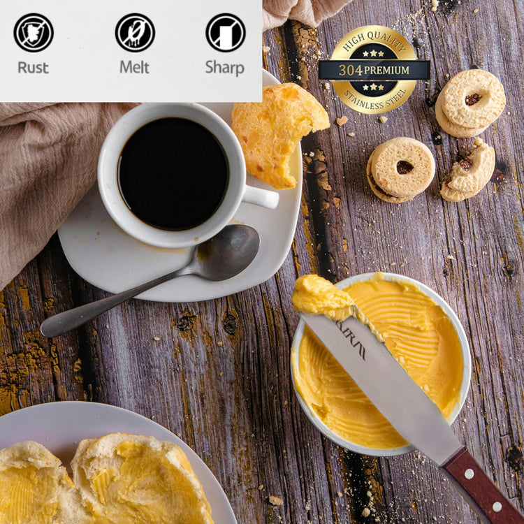 Straight Icing Spatula Stainless Steel Baking Set of 6"