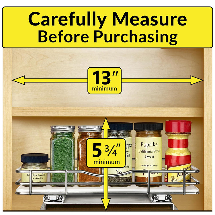 Pull Out Spice Organization for Cabinets
