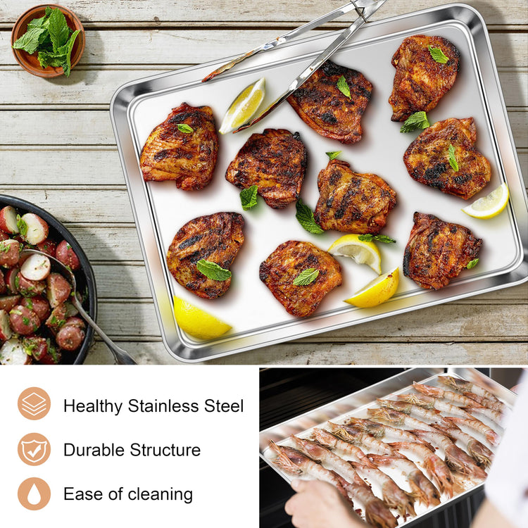 Stainless Steel Baking Sheet Set of 4 (4 Count)
