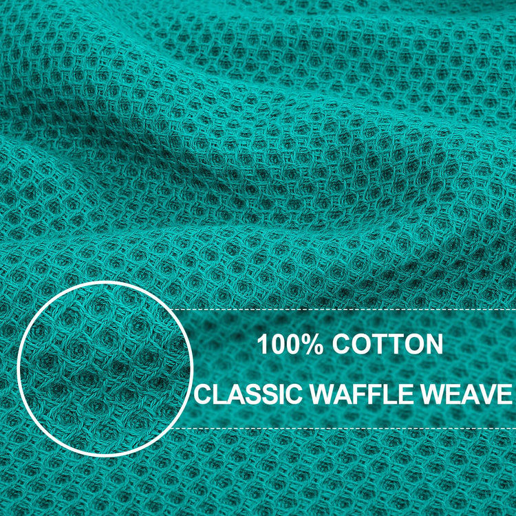 100% Cotton Waffle Weave Kitchen Dish Cloths 12 (12 Count)