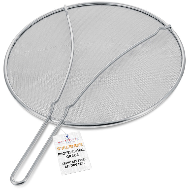 Stainless Steel Splatter Guard 13" Fine Mesh Cover