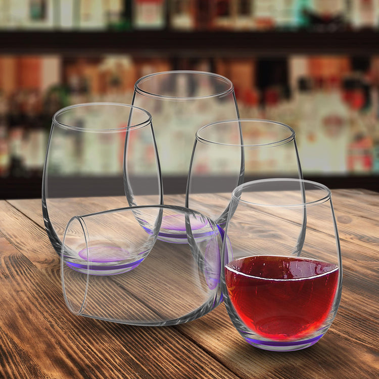 Stemless Wine Glasses by ARC 5.5 oz. Set of 12 (12 Count)