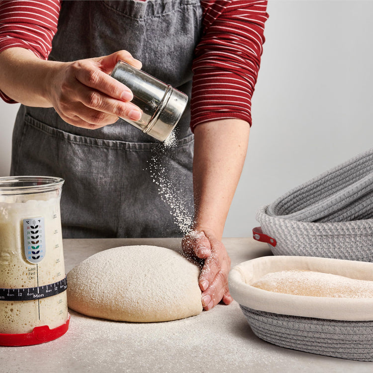 Cotton Rope Banneton Bread Proofing Basket Set (2 Count)
