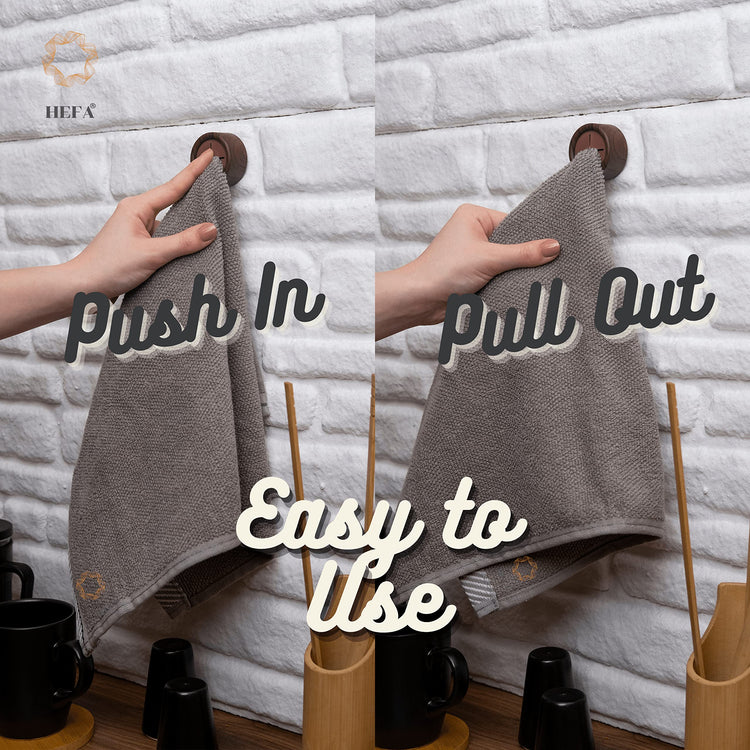 Towel Holder & Hooks (4 Count)