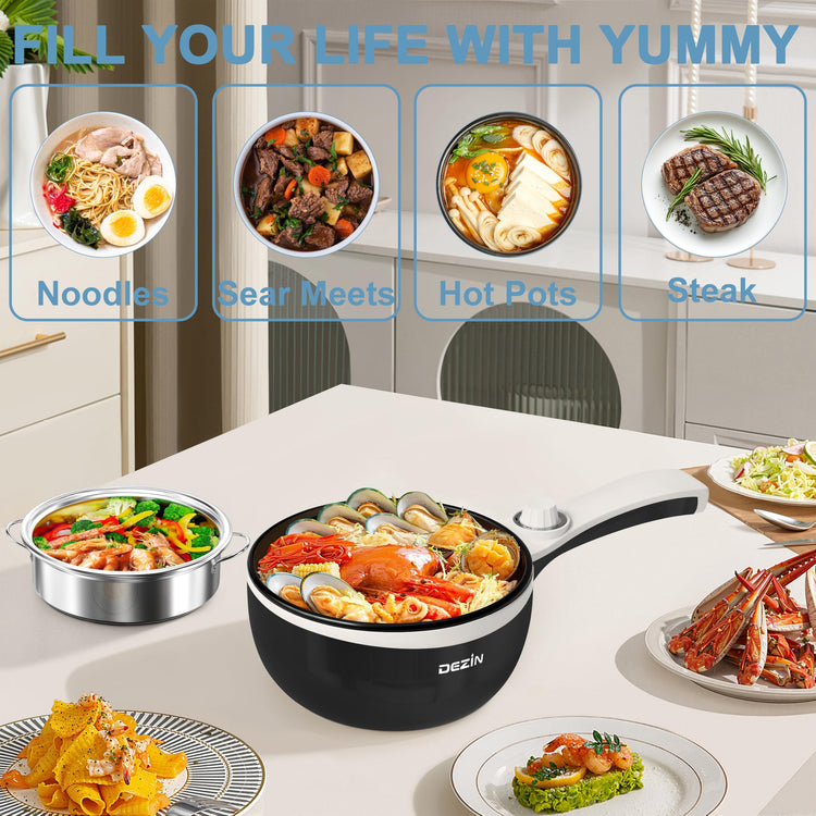 Hot Pot Electric with Steamer