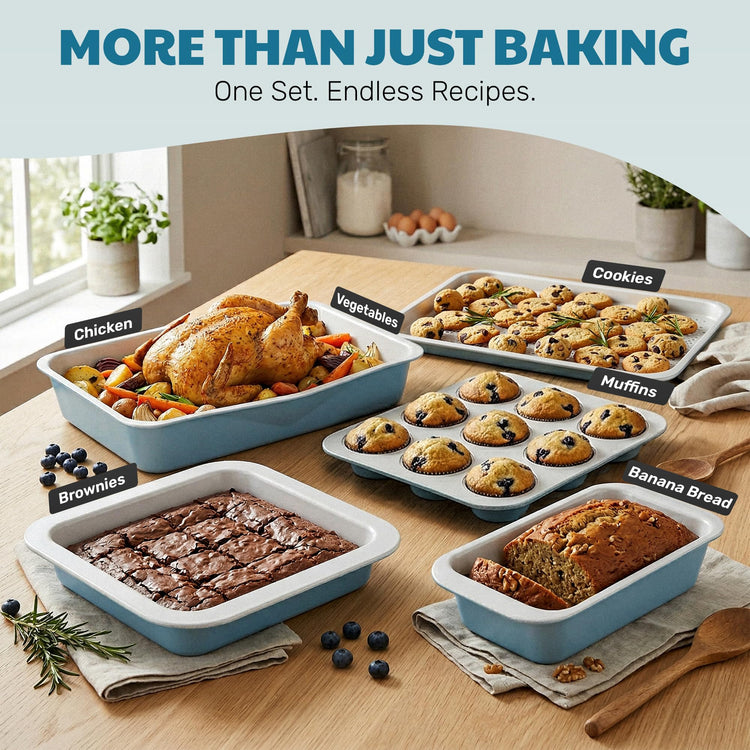 Nonstick Bakeware Set 6 Pc Stackable (6 Count)