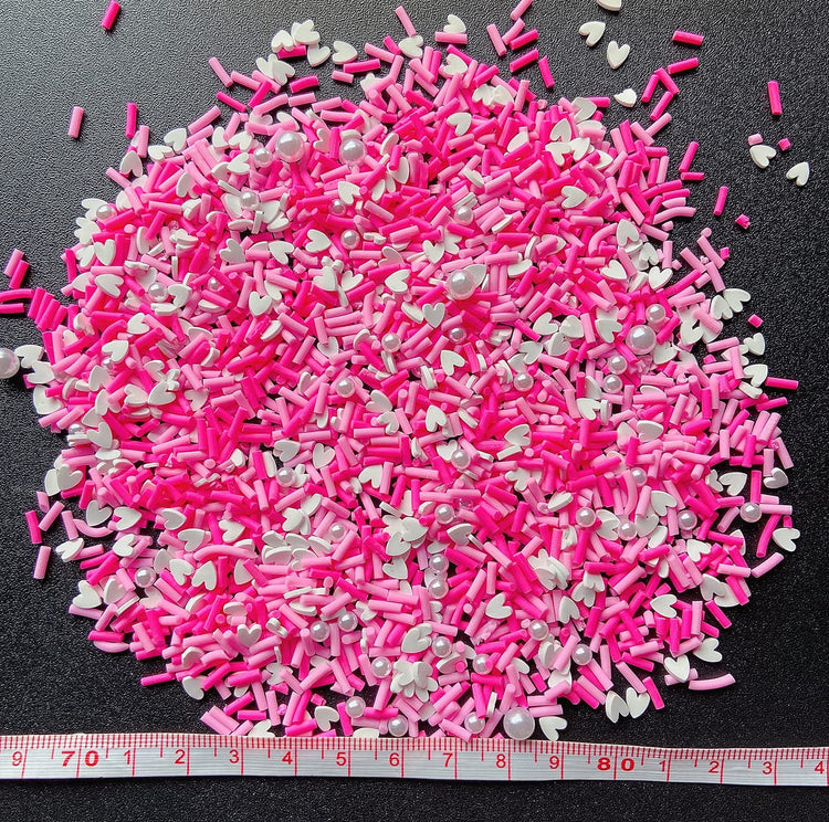 Fake Sprinkles Resin Sprinkles Fake Candy Sprinkles Clay Sprinkles Polymer Sprinkles Polymer Clay Slices for Nail Art DIY Crafts Cake Phone Case