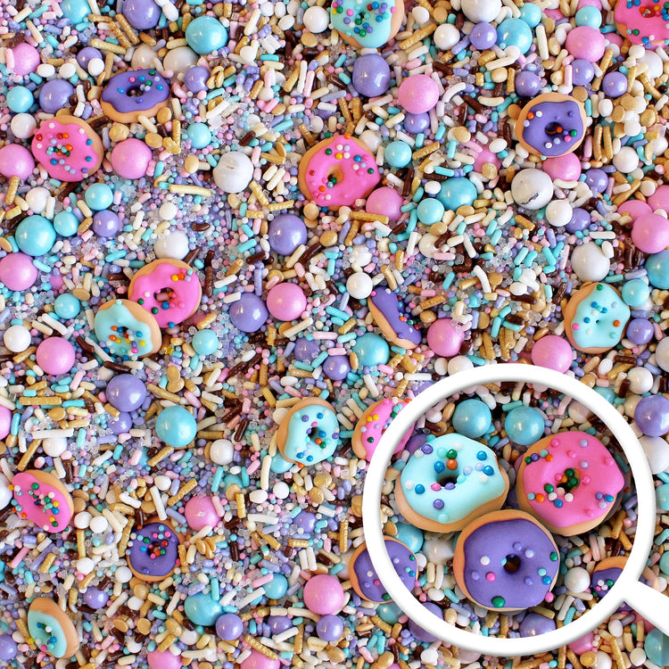 Donut Sprinkle Mix with ~6 Sprinkled Donuts Royal Icings