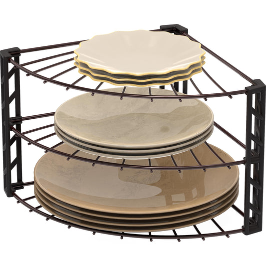 3 Tier Counter Corner Shelf Organizer