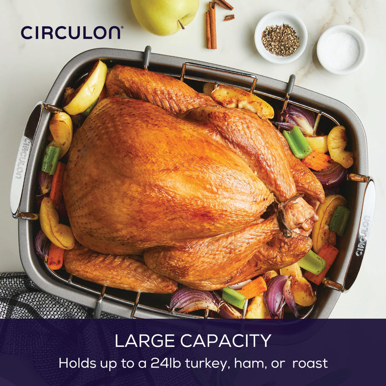 Total Bakeware Nonstick Roaster
