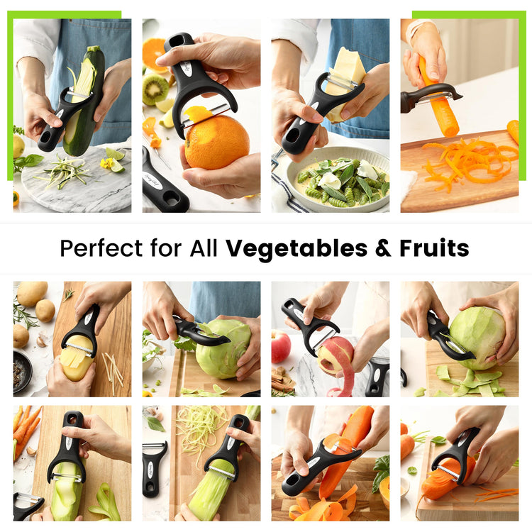 3pcs Vegetable Peelers for Kitchen