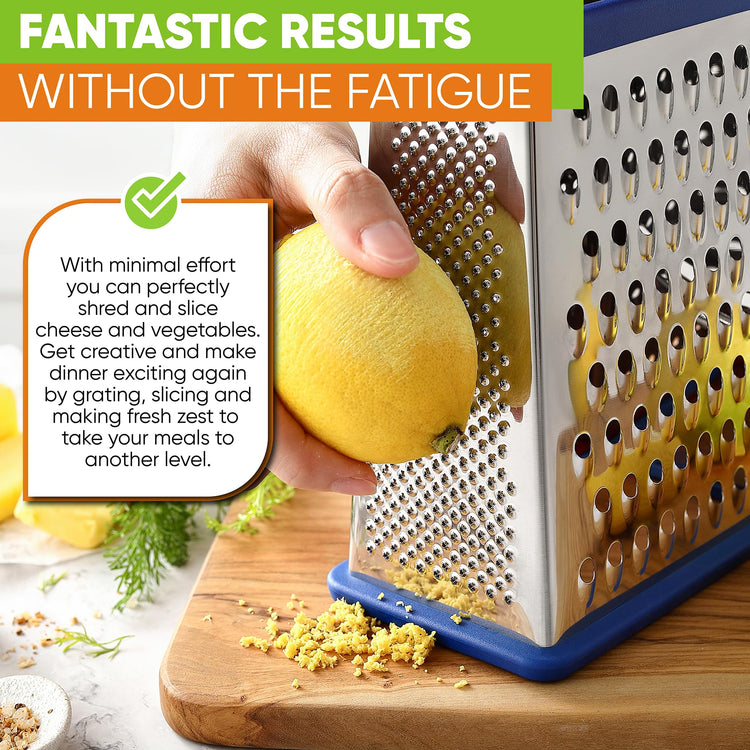 Stainless Steel XL Cheese Grater for Kitchen