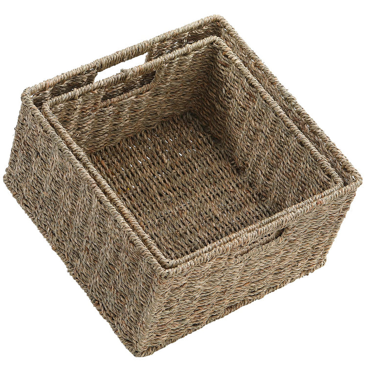 Wicker Storage Baskets for Organizing (2 Count)