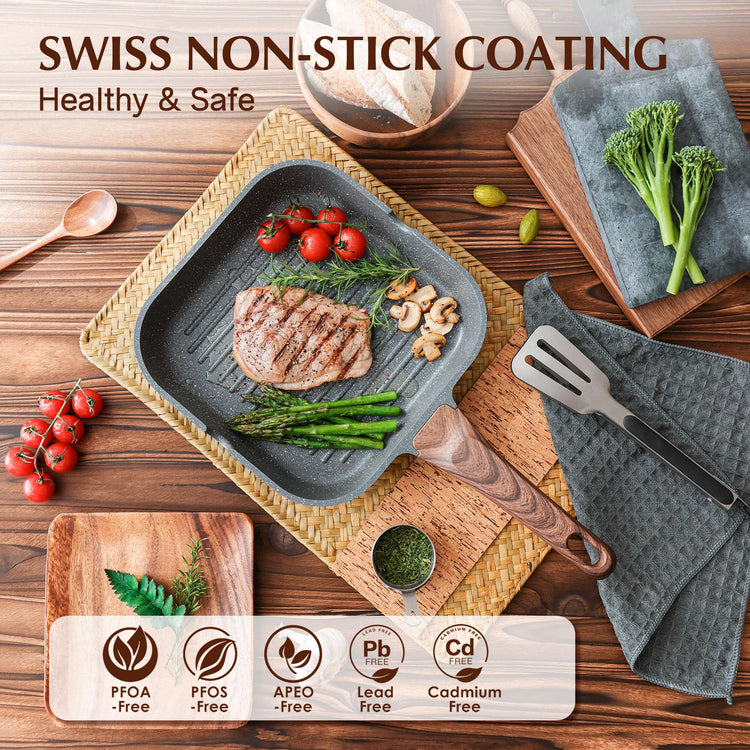 Nonstick Grill Pan for Stove Tops