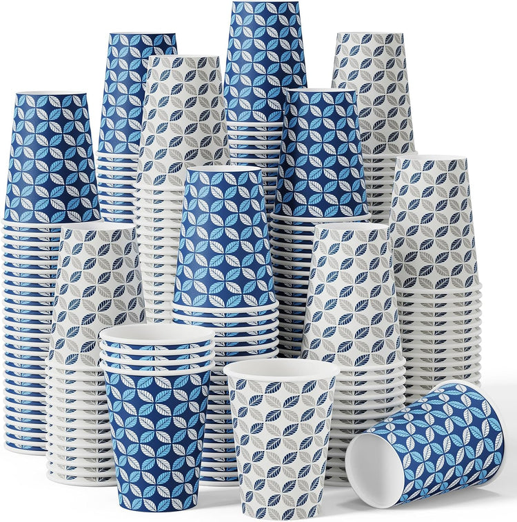 JOLLY CHEF 12 oz 1000 Pack Disposable Coffee Cups, Hot Paper Coffee Cups, Ideal for Home, Office, Cafe, and Outdoor Activities