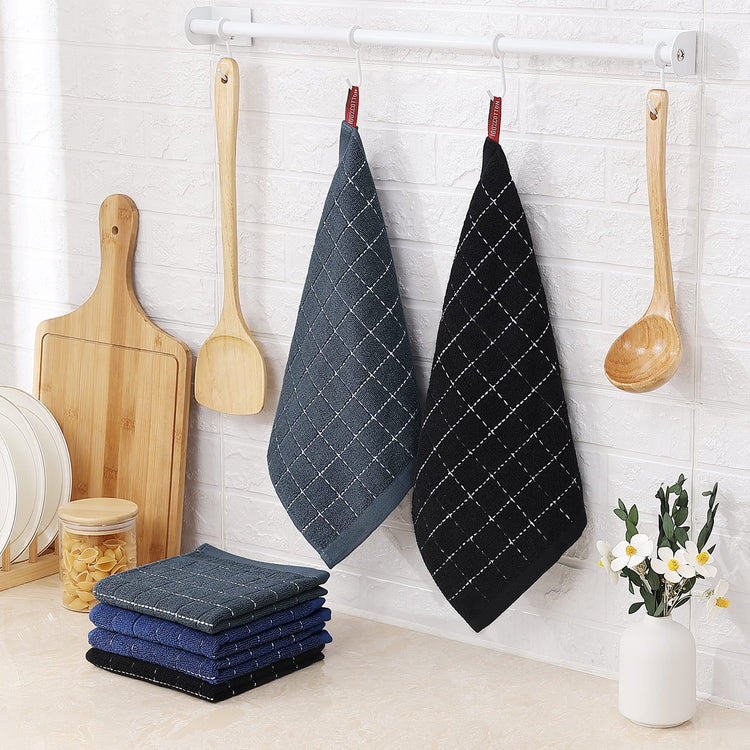 100% Cotton Terry Kitchen Dish Cloths (6 Count)