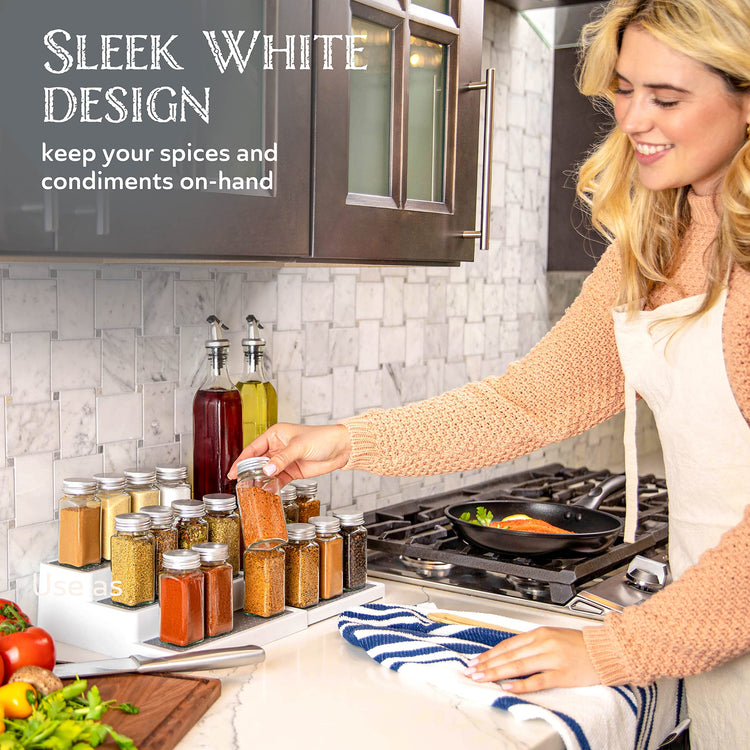 3 Tier Expandable Spice Rack Organizer for Cabinet