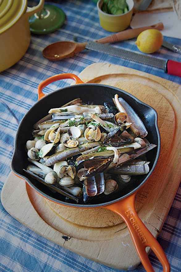 Le Creuset Enameled Cast Iron Signature Iron Handle Skillet, 10.25", Flame