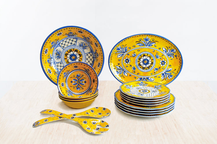 Luxury 16 Piece Melamine Dinnerware Set