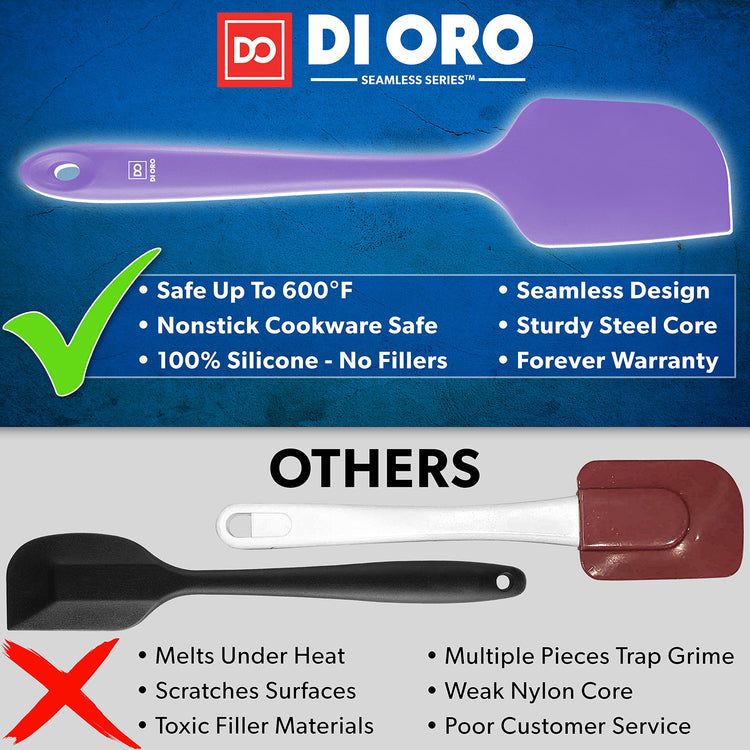 DI ORO Silicone Spatula Set (3 Count)