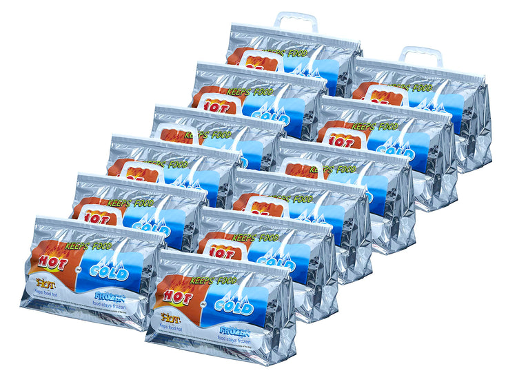 Hot and Cold Insulated Bags for Food Delivery