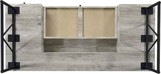 Coaster Home Furnishings Analiese Rustic 63-Inch 4-Drawer Home Office Computer Writing Desk Study Table with Storage Engineered Eco-Friendly Wood Look Laminate Sturdy Steel Grey Driftwood 801999