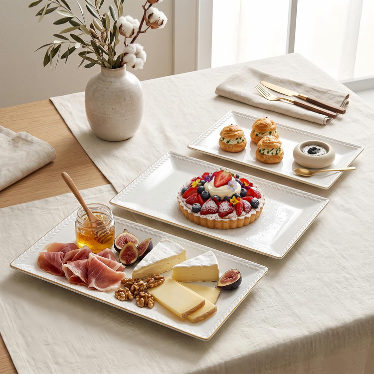 Ceramic Serving Platter Set (3 Count)