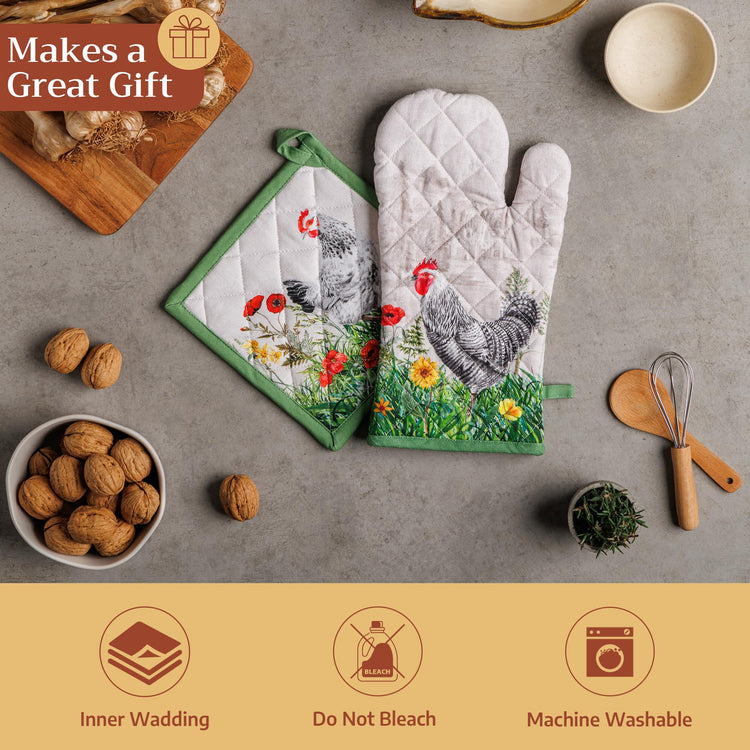 Maison d'Hermine Oven Gloves 100% Cotton Oven Mitt