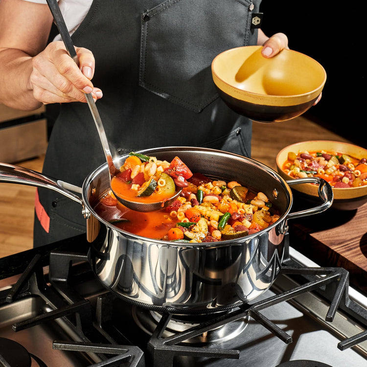 5QT Hybrid Nonstick Saucier with Lid