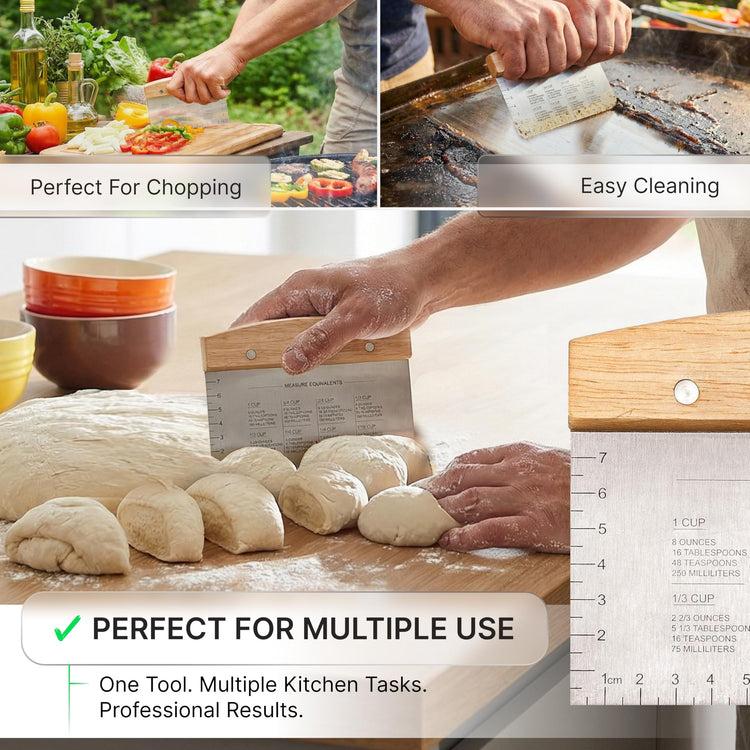 Dough Cutter for Bread and Pizza Dough