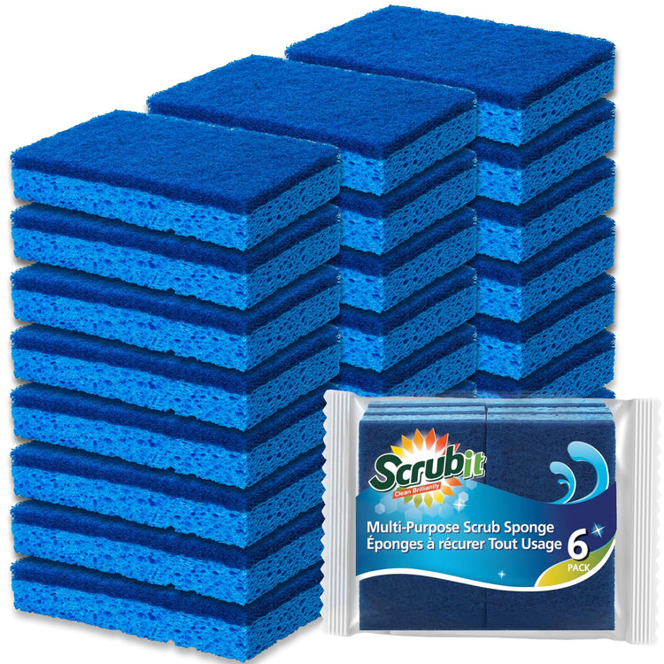 Non Scratch Cleaning Scrub Sponges (24 Count)